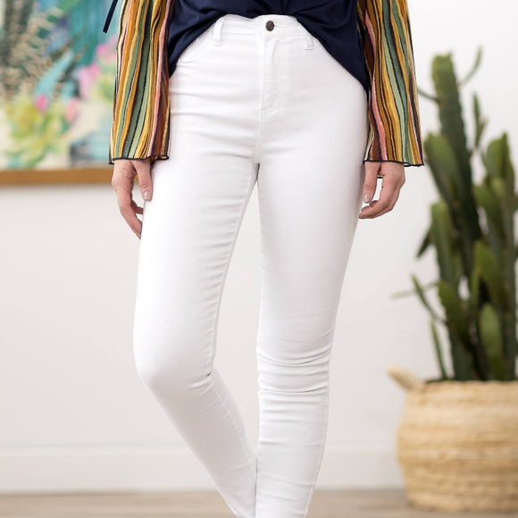 Cello Denim - NWT Cello White High Waisted Skinny Jeans